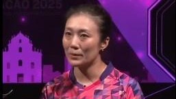 韩莹：没想到自己会取胜，下一场一分一分地战斗，争取有更好表现